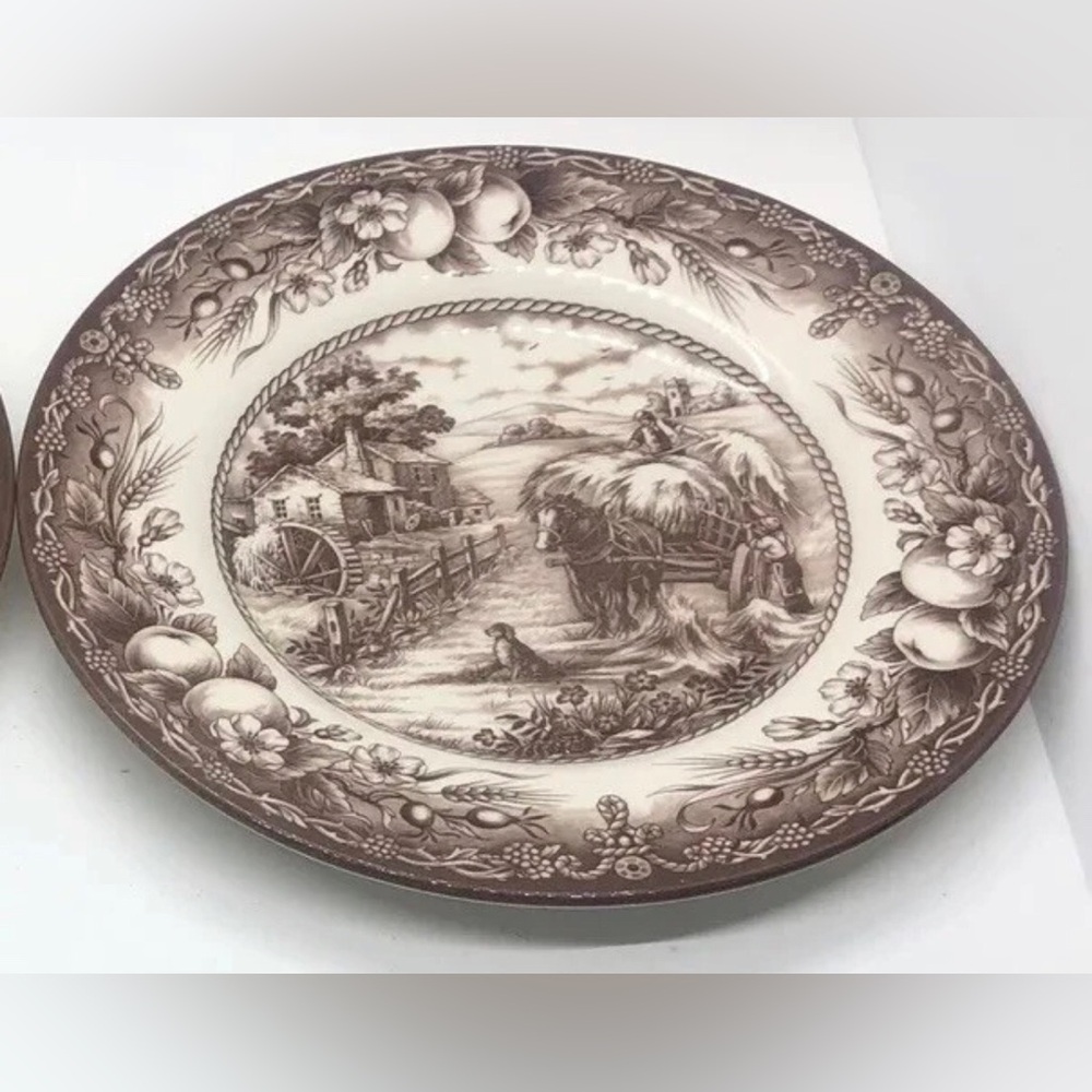Royal Stafford - HAYRIDE In BROWN - Salad Plate, Earthenware, Made In England